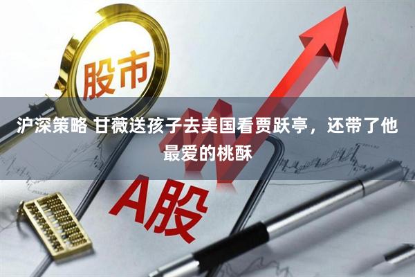沪深策略 甘薇送孩子去美国看贾跃亭，还带了他最爱的桃酥