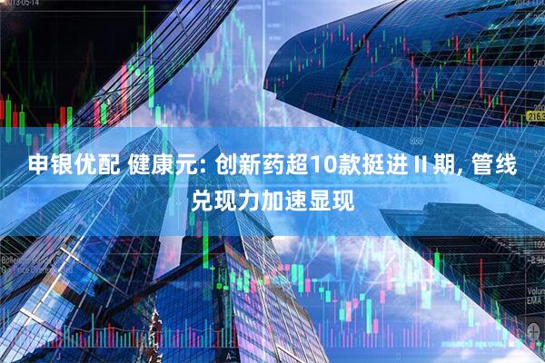 申银优配 健康元: 创新药超10款挺进Ⅱ期, 管线兑现力加速显现